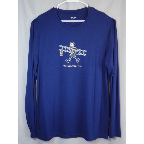 Life is Good Weekend Warrior Graphic Long Sleeve T-Shirt - Picture 1 of 5